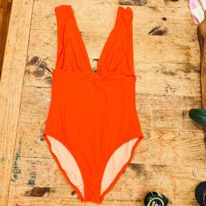 Size 10 J. Crew V Neck one pice swimsuit